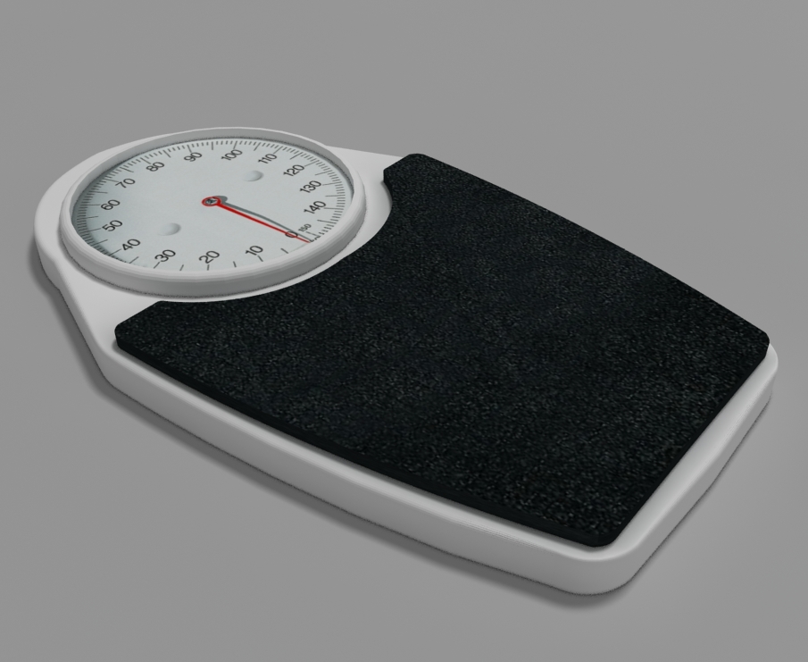 Analog Body Weight Scale by pure3ddesign 3DOcean
